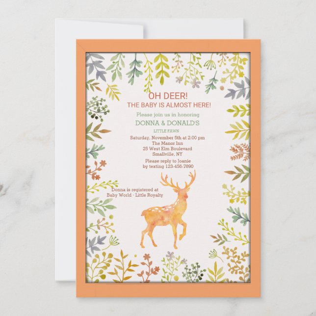 Oh Deer Invitation (Devant)