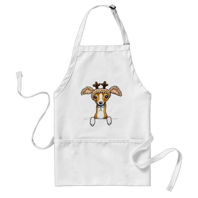 Oh Deer Italian Greyhound Standard Apron (Front)