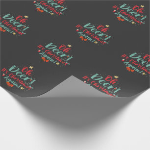 Oh Deer It's Christmas Again Funny Christmas Gift  Wrapping Paper