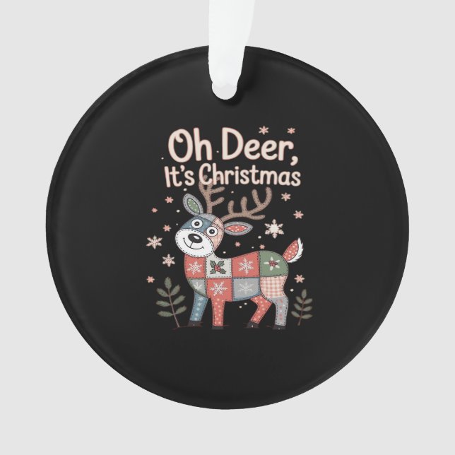 Oh Deer Its Christmas Miniature Patchwork Squares (devant)