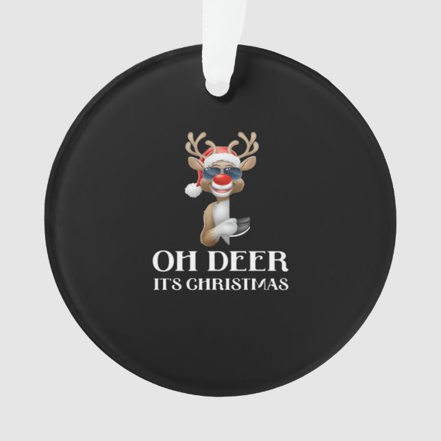 Oh Deer Its Christmas Reindeer Style (devant)