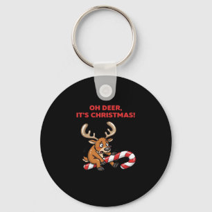Oh Deer Its Christmas Stressed Reindeer With Sweet Keychain