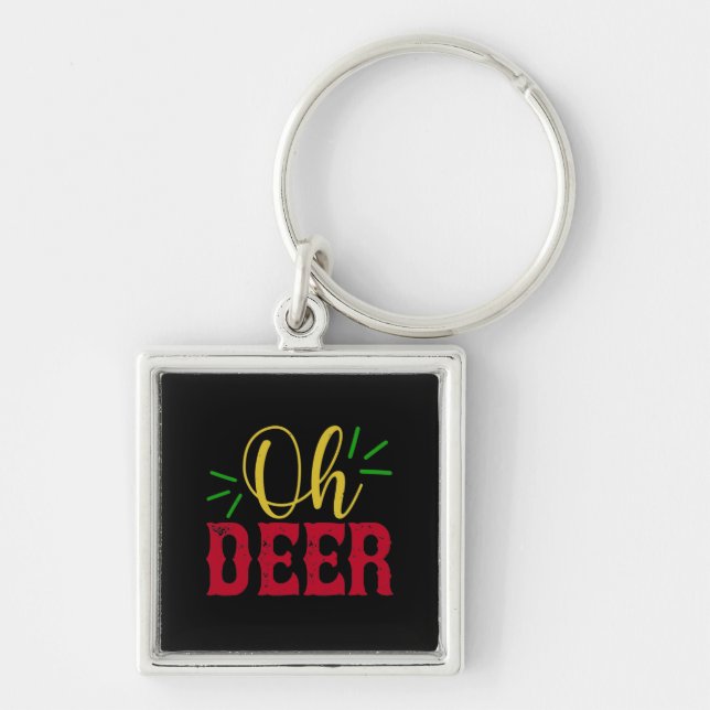 Oh Deer Keychain (Front)