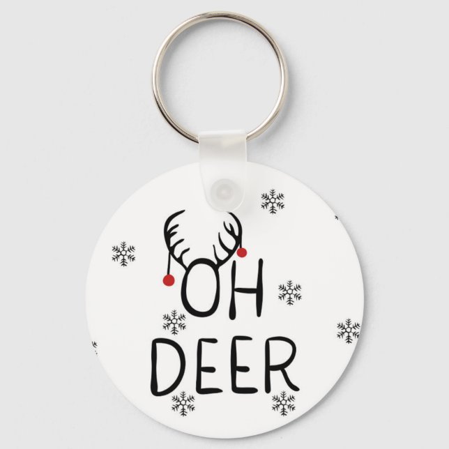 Oh, Deer! Keychain (Front)