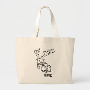 Oh Deer Large Tote Bag