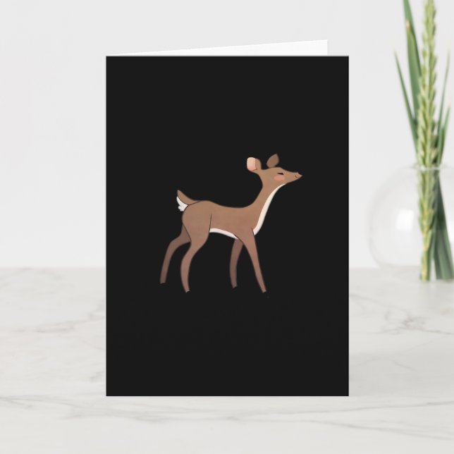 Oh Deer Me Whimsical Creative Design Card (Front)