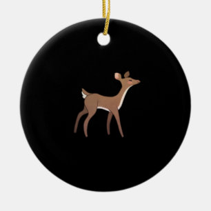 Oh Deer Me Whimsical Creative Design Ceramic Ornament