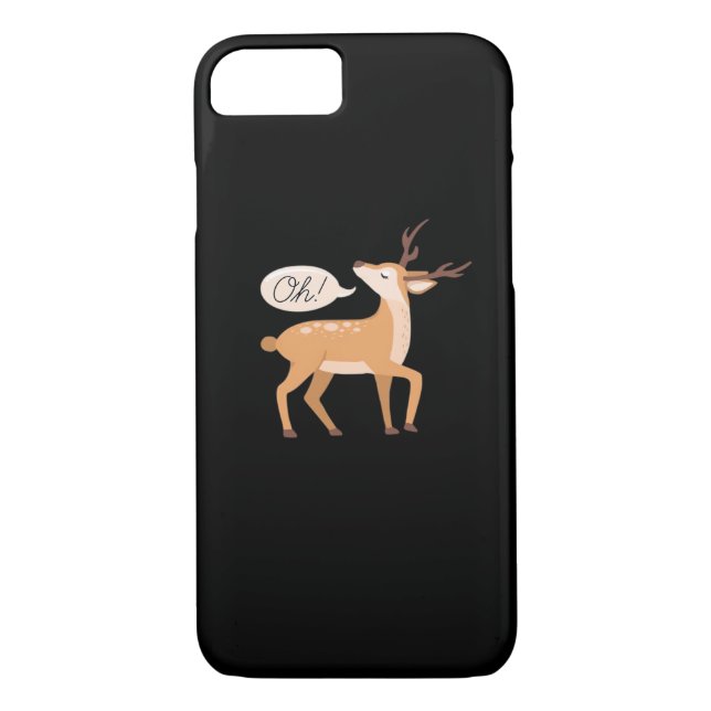Oh Deer Minimal Clean Aesthetic  Case-Mate iPhone Case (Back)