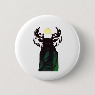 Oh Deer Minimal Design  2 Inch Round Button