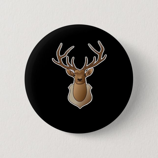 Oh Deer Minimal Design  2 Inch Round Button (Front)