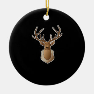Oh Deer Minimal Design Ceramic Ornament