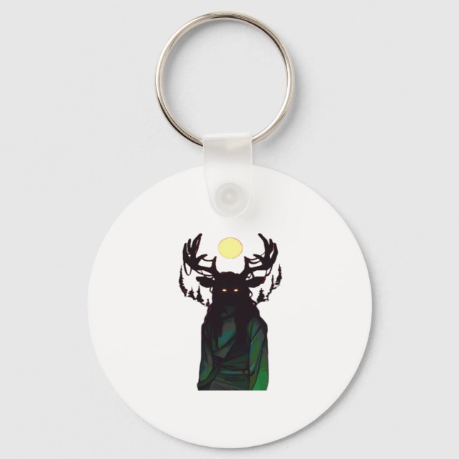 Oh Deer Minimal Design Keychain (Front)