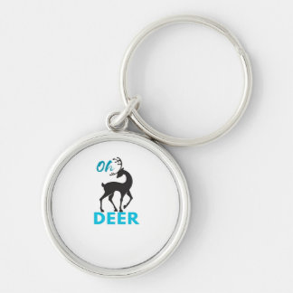 Oh Deer Minimal Design  Keychain