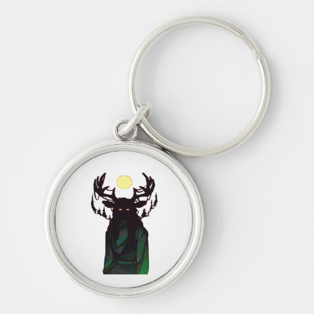 Oh Deer Minimal Design  Keychain (Front)