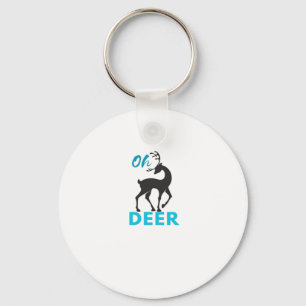 Oh Deer Minimal Design Keychain