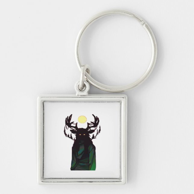 Oh Deer Minimal Design  Keychain (Front)