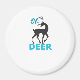 Oh Deer Minimal Design  Magnet