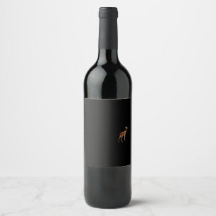 Oh Deer Minimal Design  Wine Label