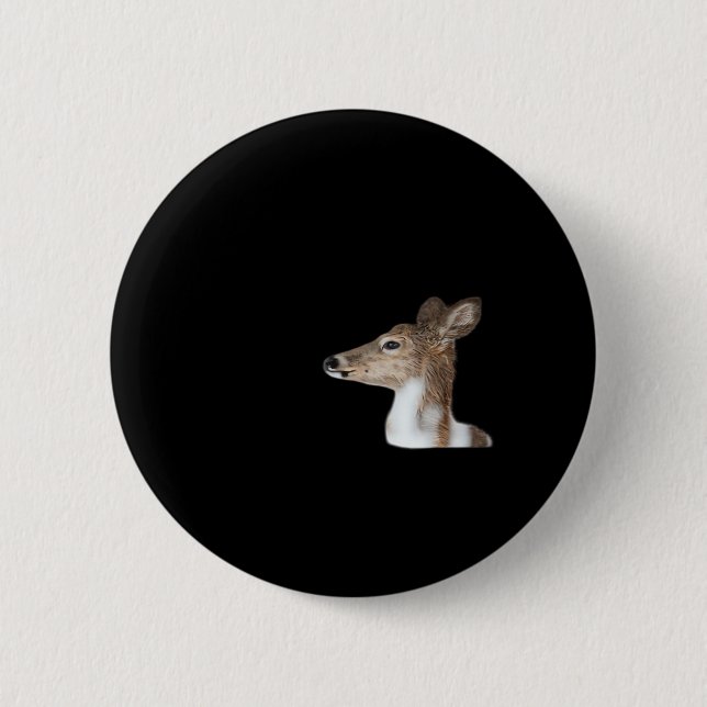 Oh Deer Minimal Modern Design 2 Inch Round Button (Front)