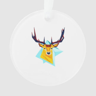 Oh Deer Minimal Rustic Style Acrylic Ornament
