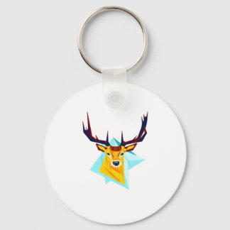 Oh Deer Minimal Rustic Style Keychain
