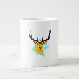 Oh Deer Minimal Rustic Style Large Coffee Mug