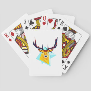 Oh Deer Minimal Rustic Style  Playing Cards