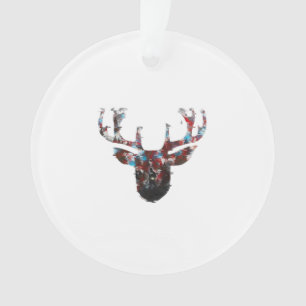 Oh Deer Minimal Style Acrylic Ornament