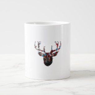 Oh Deer Minimal Style  Large Coffee Mug