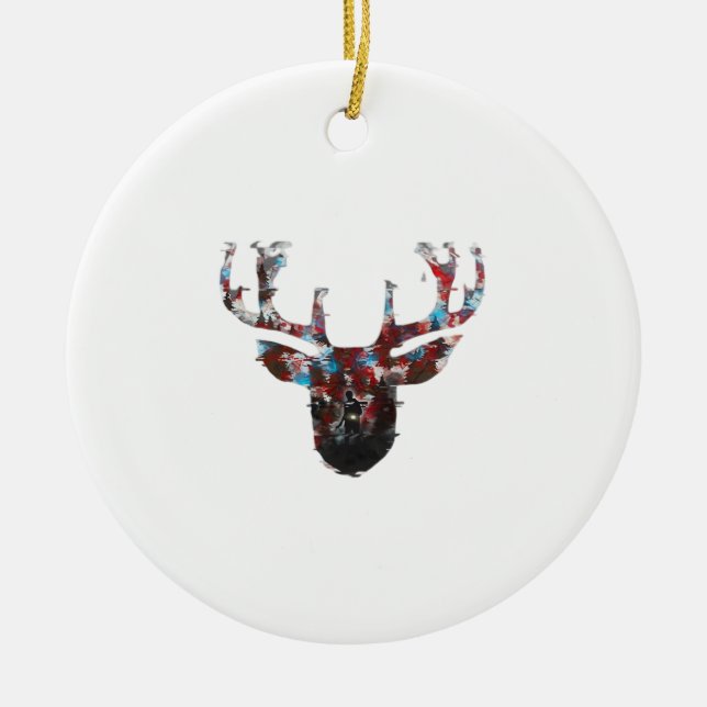Oh Deer Minimal Style Ornament (Front)