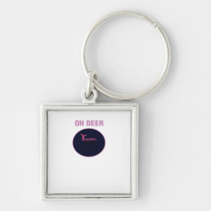 Oh Deer Modern Aesthetic  Keychain