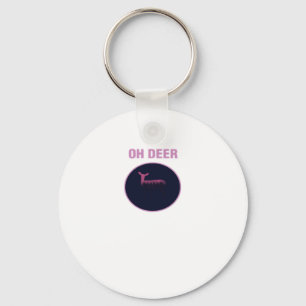 Oh Deer Modern Aesthetic Keychain