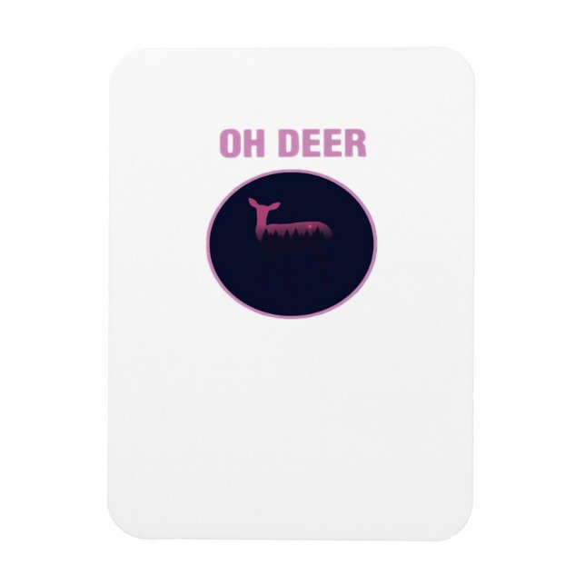 Oh Deer Modern Aesthetic  Magnet (Vertical)