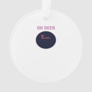 Oh Deer Modern Aesthetic Ornament