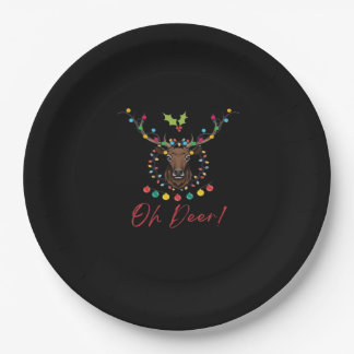 Oh Deer Modern Aesthetic Paper Plate