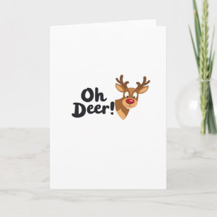 Oh Deer Modern Aesthetic Style Card