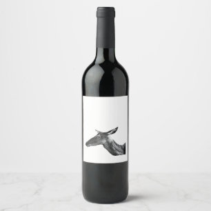 Oh Deer Modern Aesthetic Vibe  Wine Label