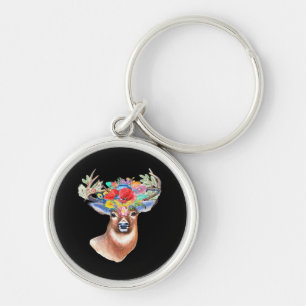 Oh Deer Modern Artistic Style  Keychain