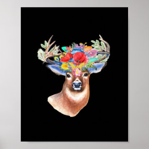 Oh Deer Modern Artistic Style Poster