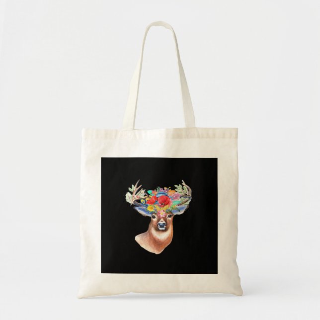 Oh Deer Modern Artistic Style Tote Bag (Front)