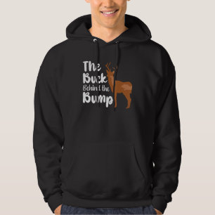 Oh Deer My Buck Behind The Bump I'm Pregnant Annou Hoodie