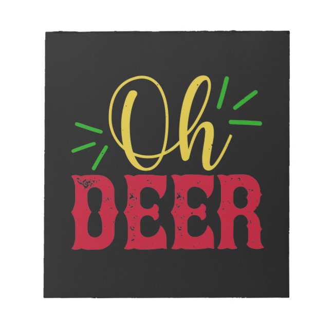 Oh Deer Notepad (Front)
