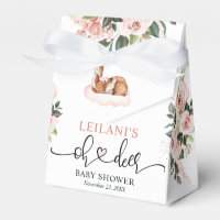 Oh Deer Pink Floral Baby Shower