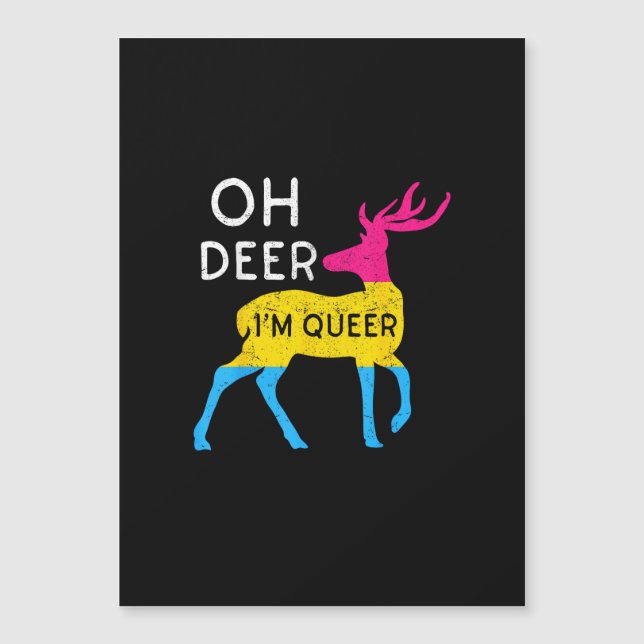 Oh Deer Queer Colorful Pride Flag Celebration  (Front)