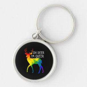 Oh Deer Queer LGBTQ Pride Celebration Month Keychain