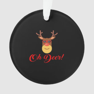Oh Deer Retro Classic  Acrylic Ornament