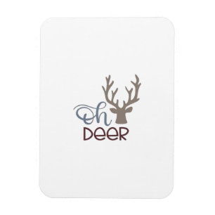 Oh Deer Retro Classic Design  Magnet