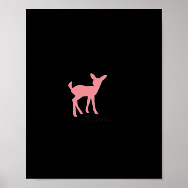 Oh Deer Retro Classic Style  Poster (Front)