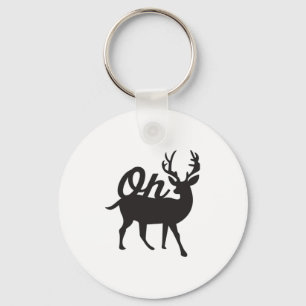 Oh Deer Retro Classic Vibe Keychain