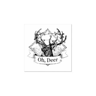 Oh, Deer Rubber Stamp